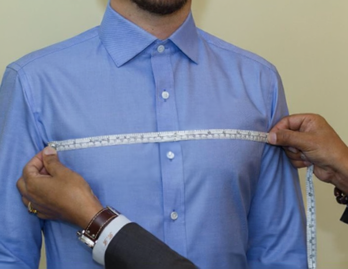 Chest Front Width measurement guide